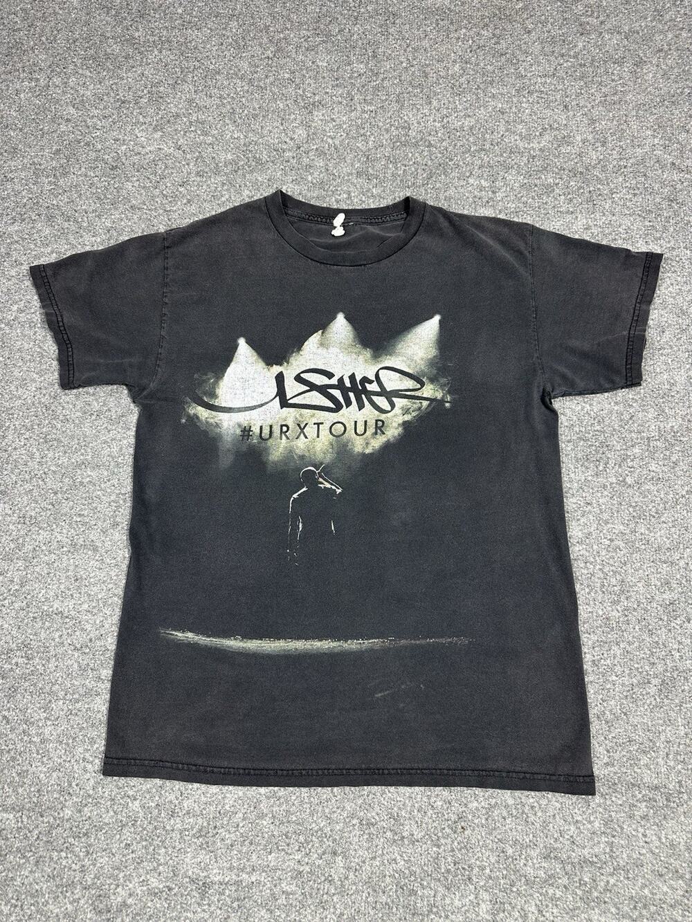 Usher UR Experience Tour T-Shirt SMALL 2014 #URXTOUR Concert Merch Black